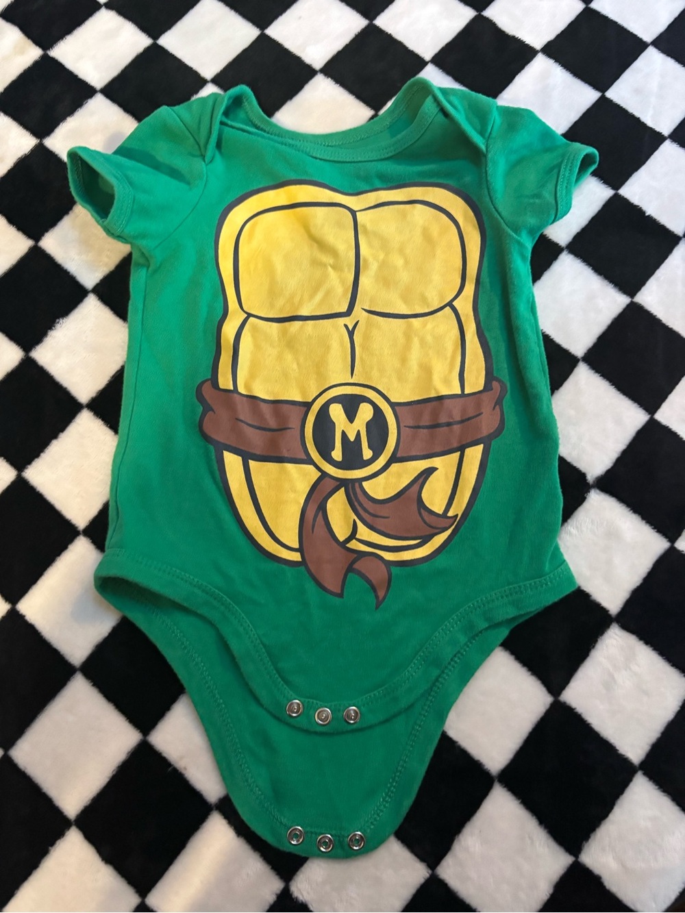6/9 month tmnt diaper shirt
